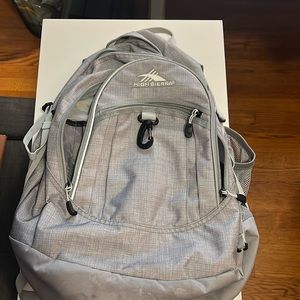Gray back pack